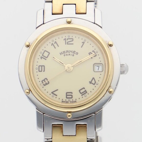 HERMES Watches Gold Plated/Stainless Steel Quartz - Picture 1 of 7